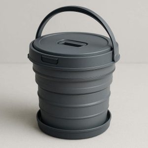 15 Telescopic Plastic Car Bucket Portable Collapsible Folding Water Pail With Lid Trash Can Organizer Case Outdoor Camping
