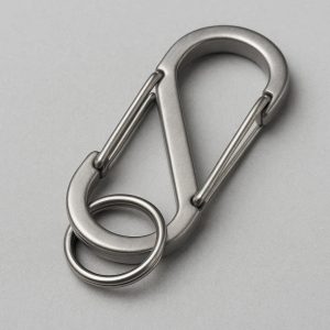 22 Stainless Steel S Shaped Carabiner Small Dual Gate Keychain Snap Hook Metal Locking Ring Clip For Utility Organization