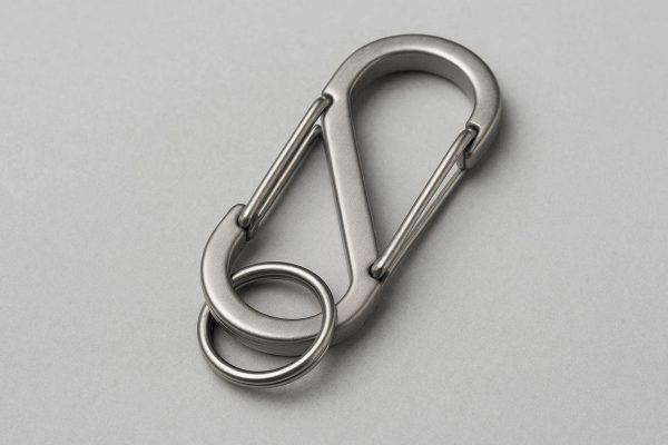 Stainless Steel S Shaped Carabiner Small Dual Gate Keychain Snap Hook Metal Locking Ring Clip For Utility Organization