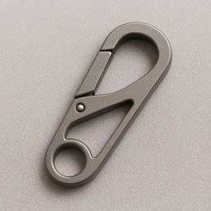 24 Titanium Alloy Mini Carabiner Ultra Lightweight Keychain Clip Small Quick Release Snap Hook Minimalist EDC Pocket Tool