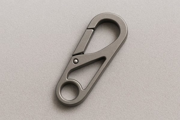 Titanium Alloy Mini Carabiner Ultra Lightweight Keychain Clip Small Quick Release Snap Hook Minimalist EDC Pocket Tool