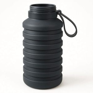 6 Extra Large Collapsible Water Bottle Silicone Folding Travel Mug Wide Mouth Sports Drink Flask For Gym Camping Hiking