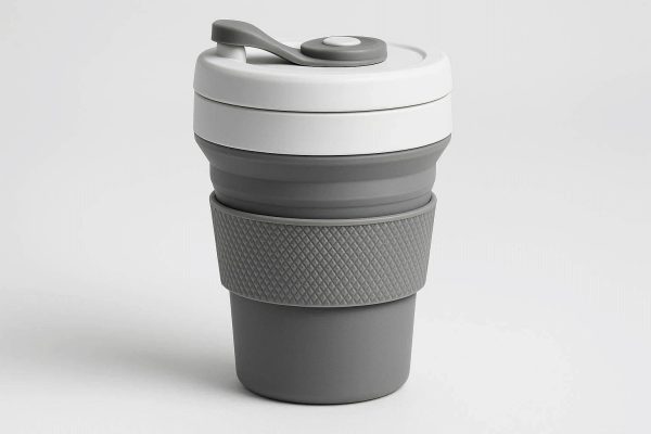 Insulated Collapsible Travel Mug Silicone Folding Coffee Cup With Thermal Sleeve Leakproof Portable Tea Espresso Tumbler