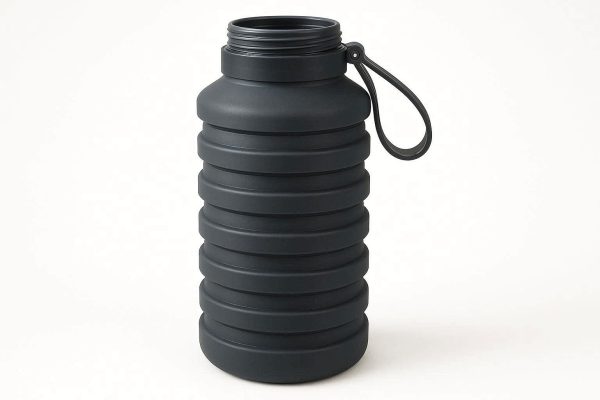Extra Large Collapsible Water Bottle Silicone Folding Travel Mug Wide Mouth Sports Drink Flask For Gym Camping Hiking